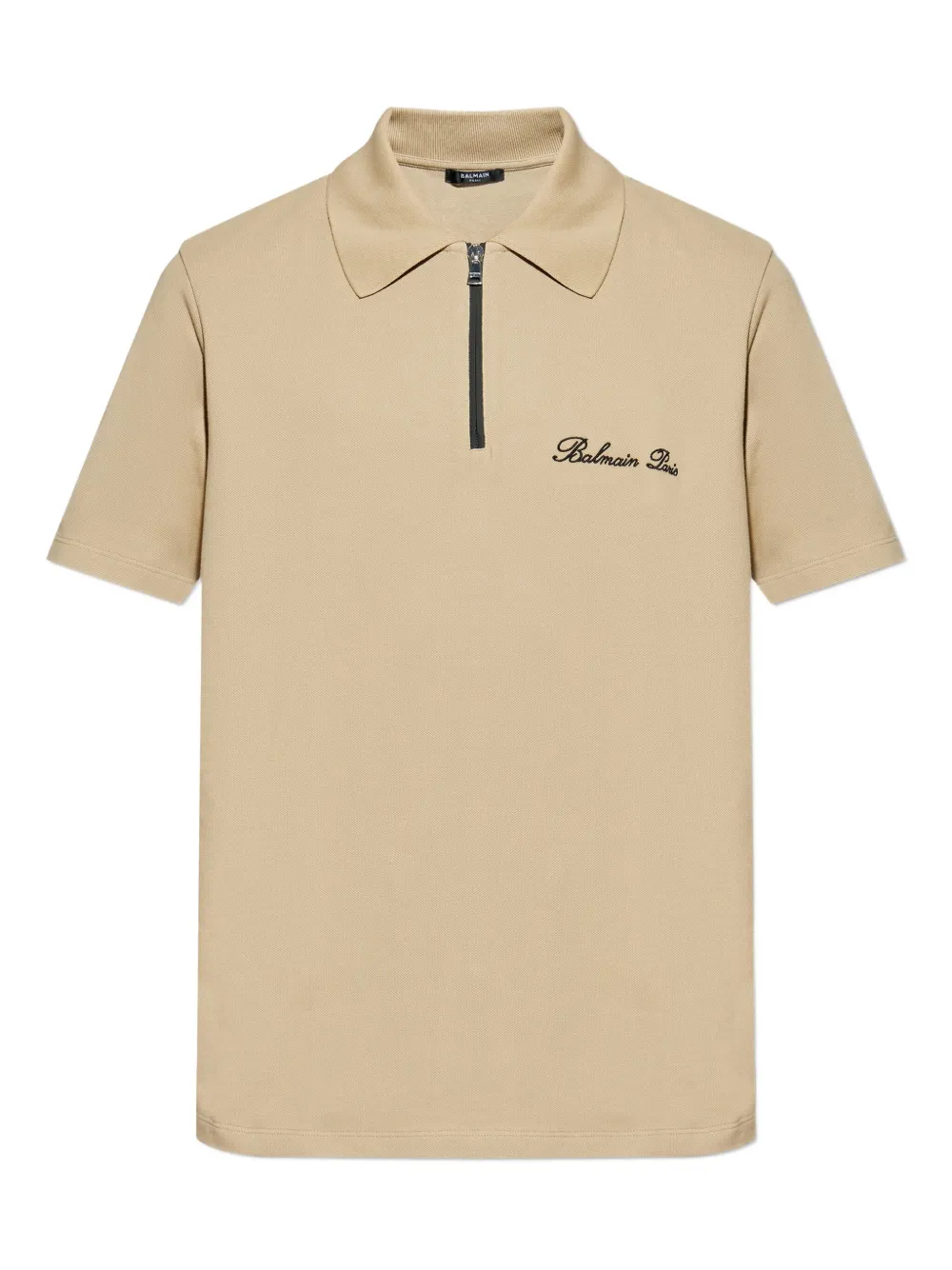 zipped polo shirt