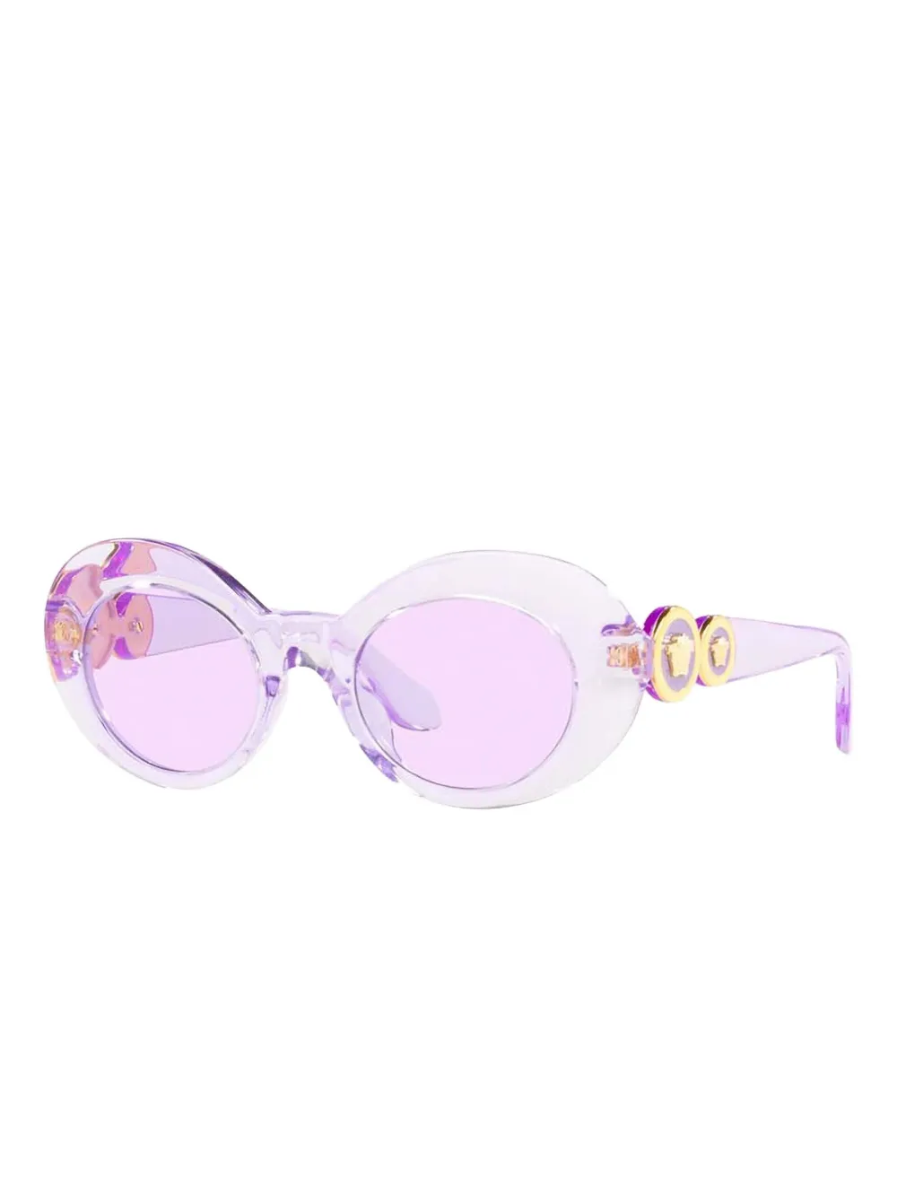 Versace Eyewear Zonnebril met ovaal montuur - Paars