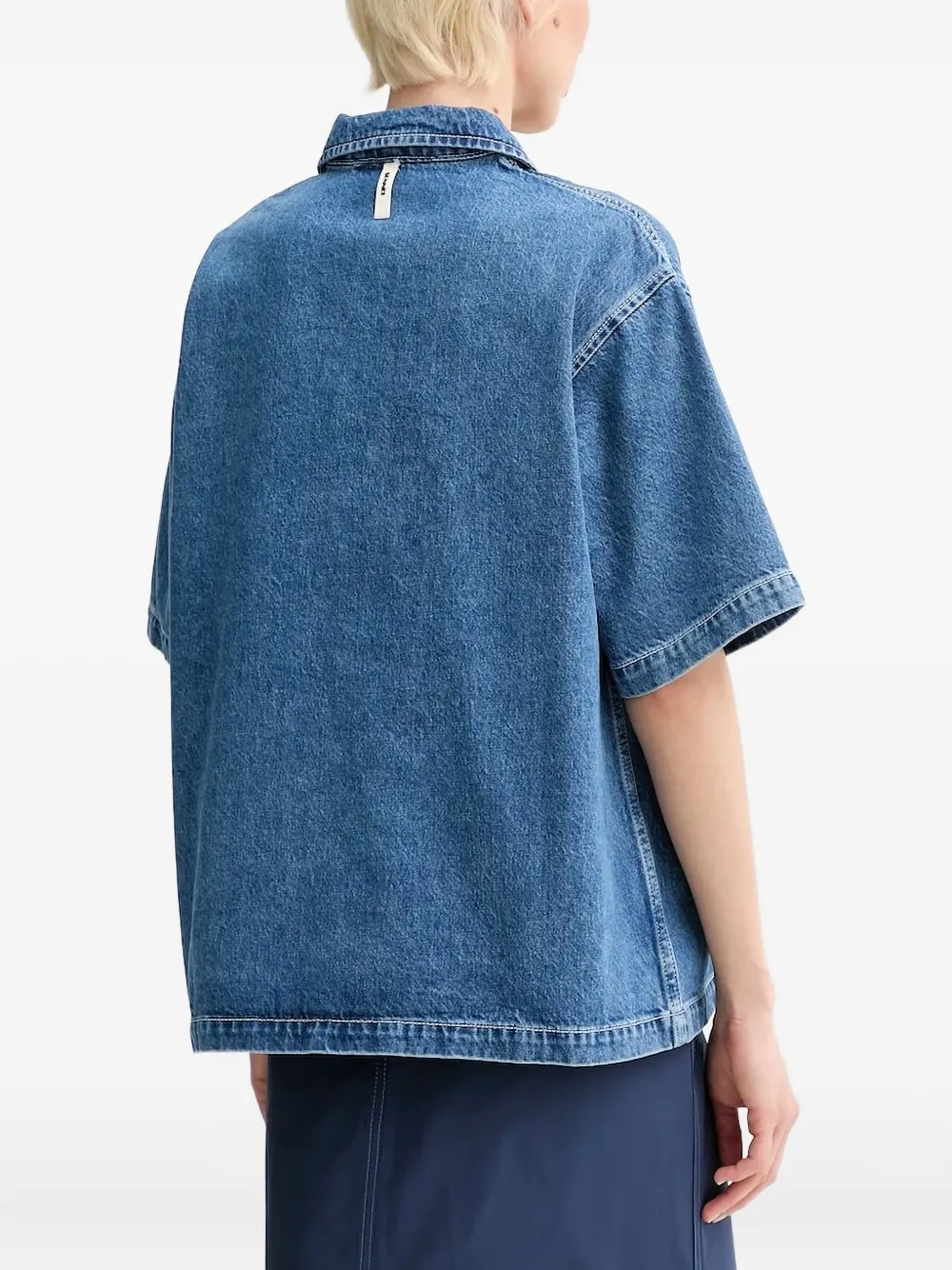 Sunnei half-zip denim top | Blouses | Image 2