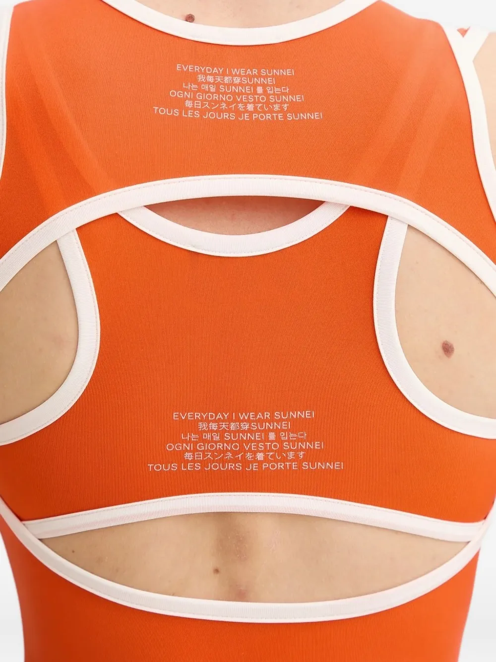 Sunnei Uitgesneden top Oranje