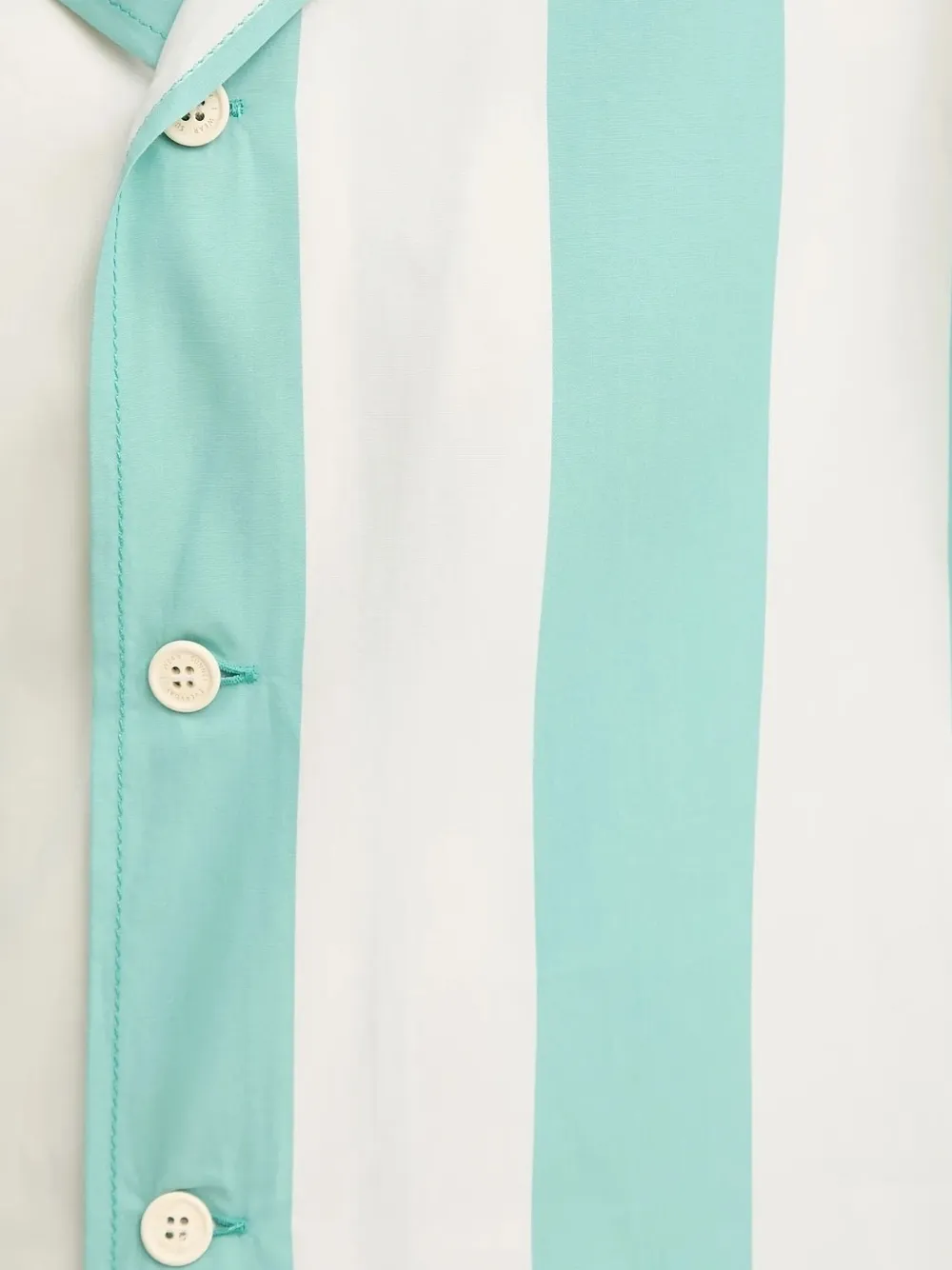 Sunnei Striped-pattern Short-sleeve Shirt In Neutral