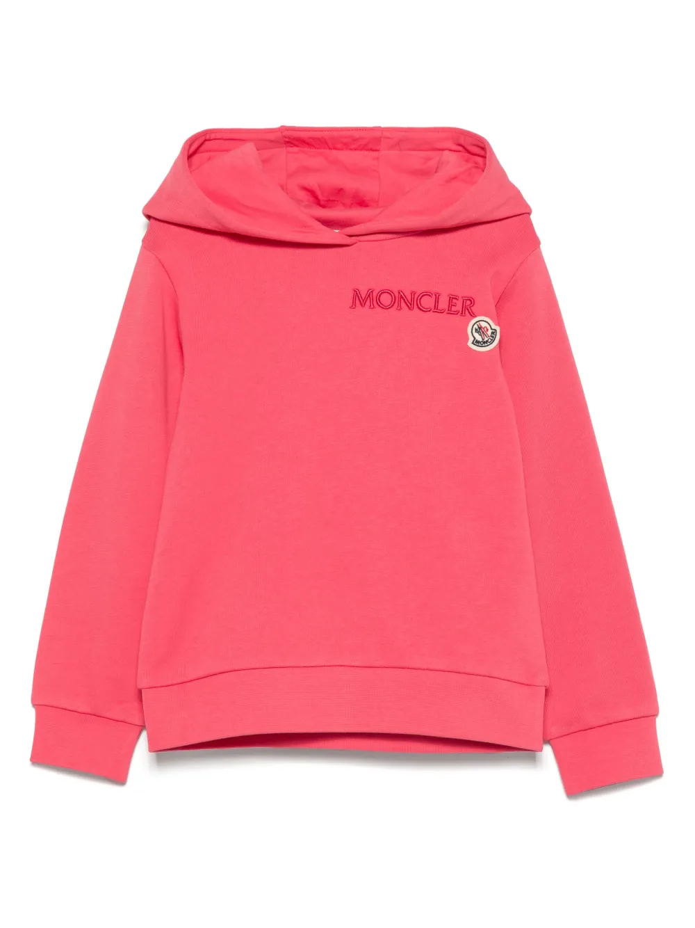 Moncler Enfant Hoodie met logopatch Roze