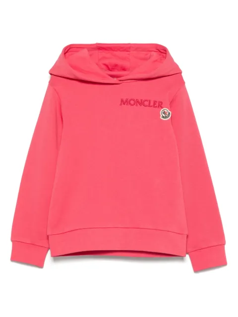 Moncler Enfant logo-patch hoodie