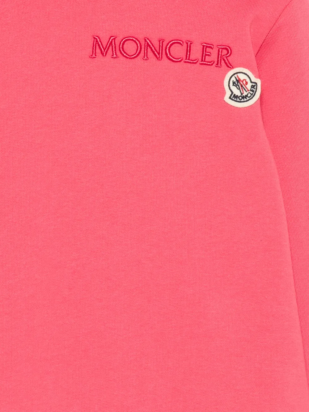 Moncler Enfant Hoodie met logopatch Roze