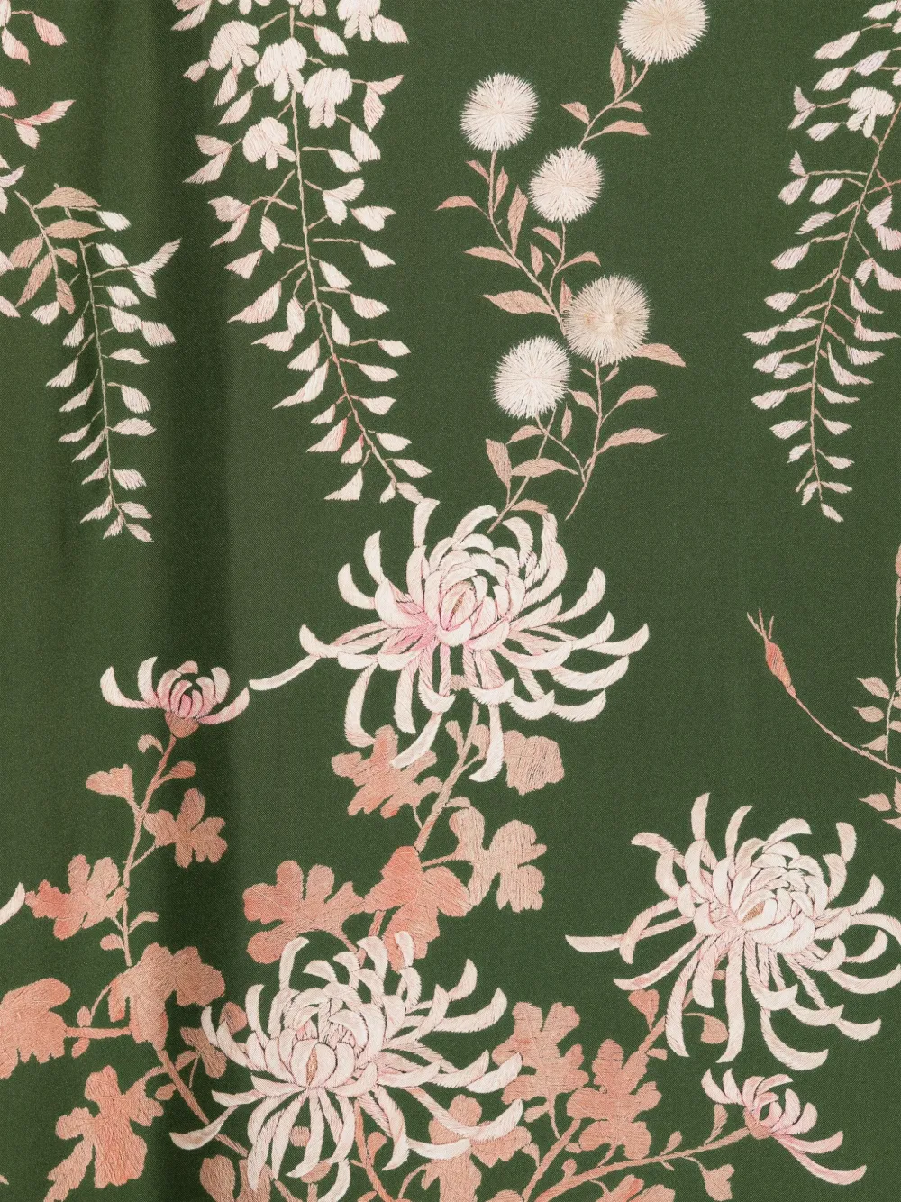 Pierre-Louis Mascia Sjaal met bloemenprint Groen