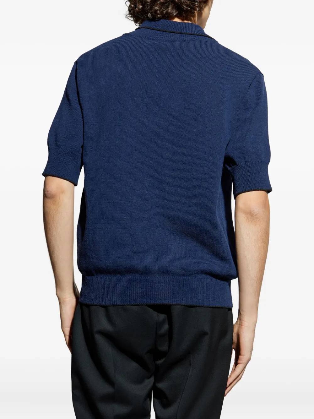 Balmain polo-collar t-shirt Blauw