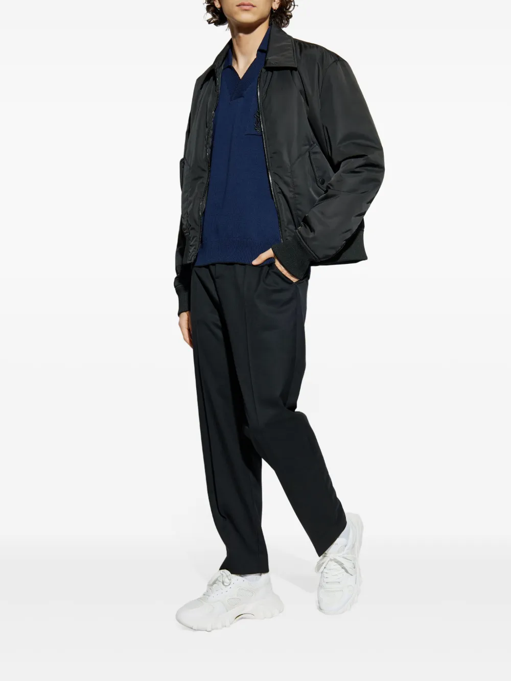 Balmain polo-collar t-shirt Blauw