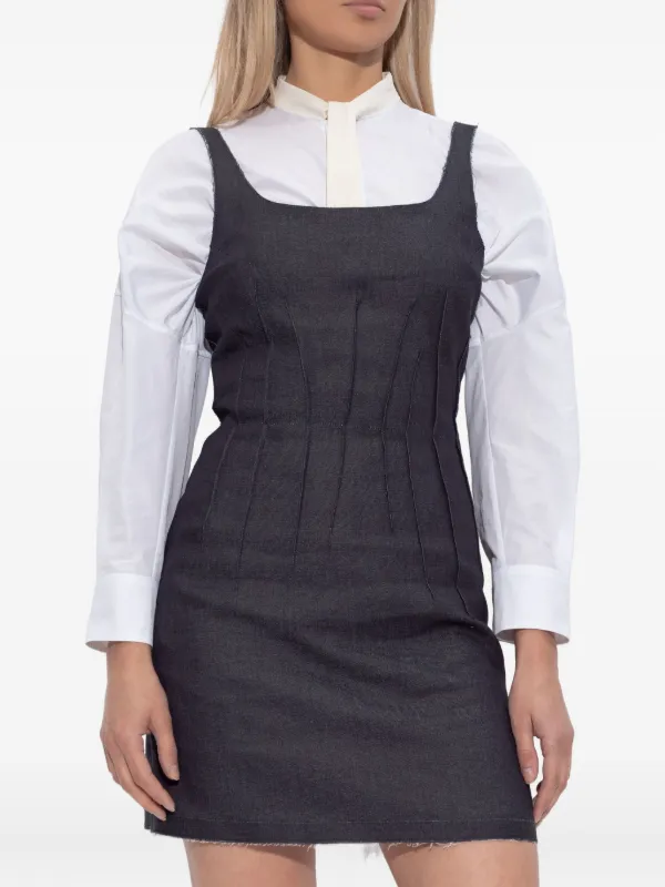 Marni Denim Mini Dress | Blue | FARFETCH GE