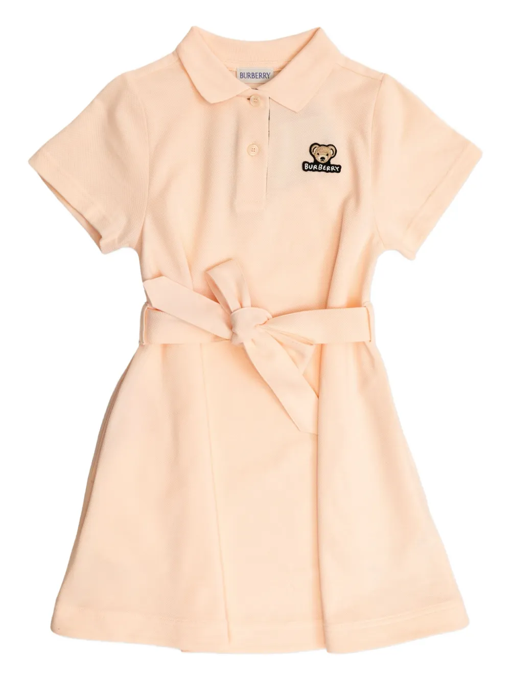 Burberry Kids belted dress Roze