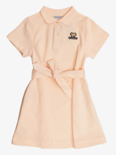 Burberry Kids vestido con cinturón