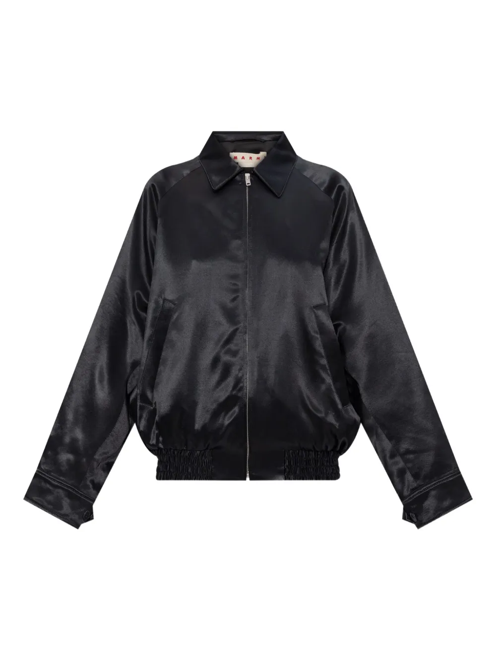 Marni satin bomber jacket | Black | Image 1