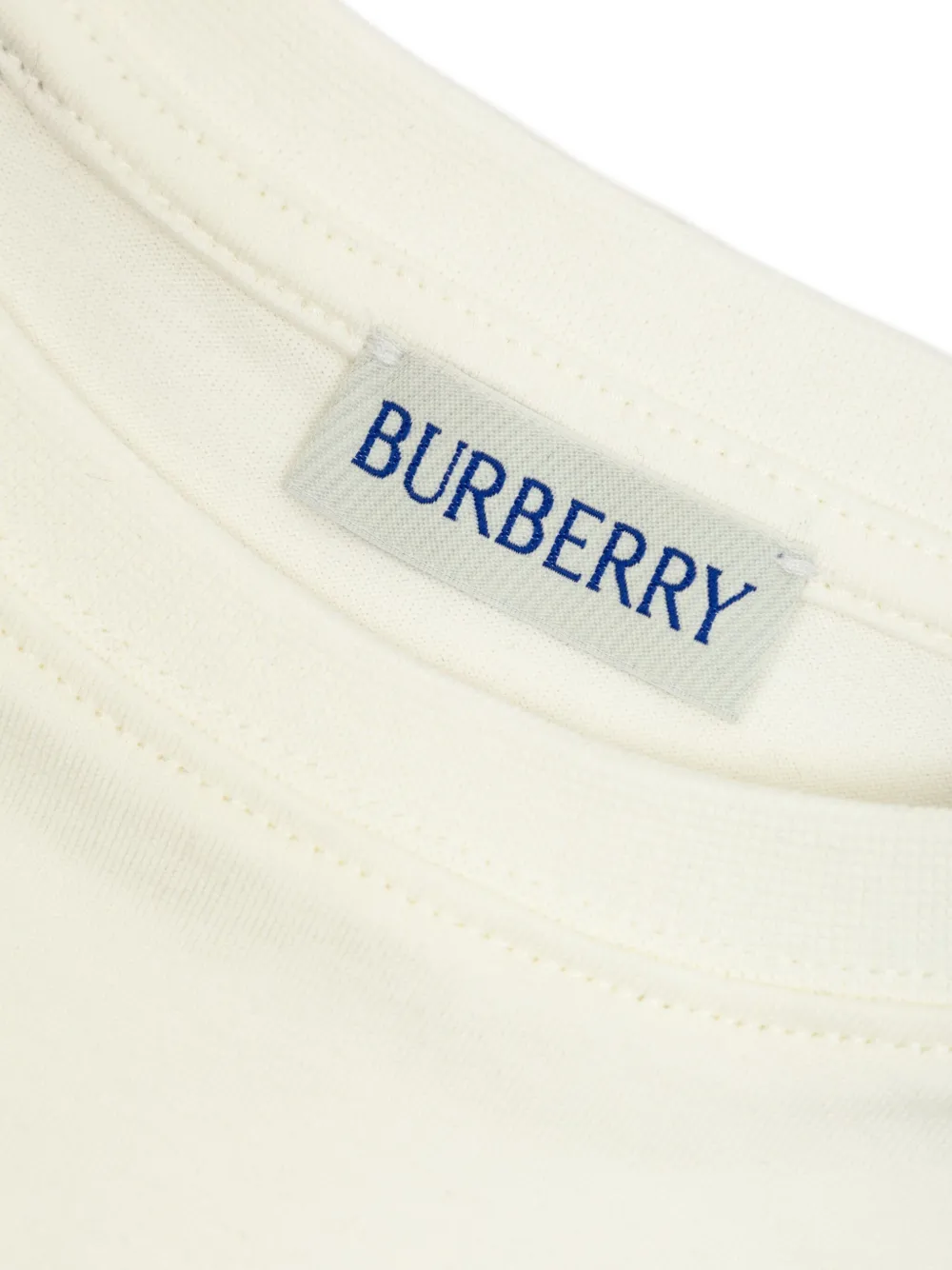 Burberry Kids logo-print raglan-sleeve T-shirt Wit