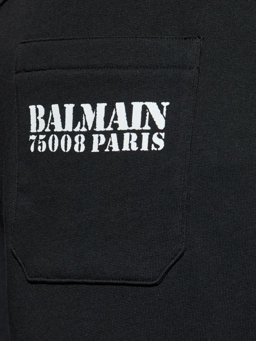 Balmain elasticated-cuff pants Zwart