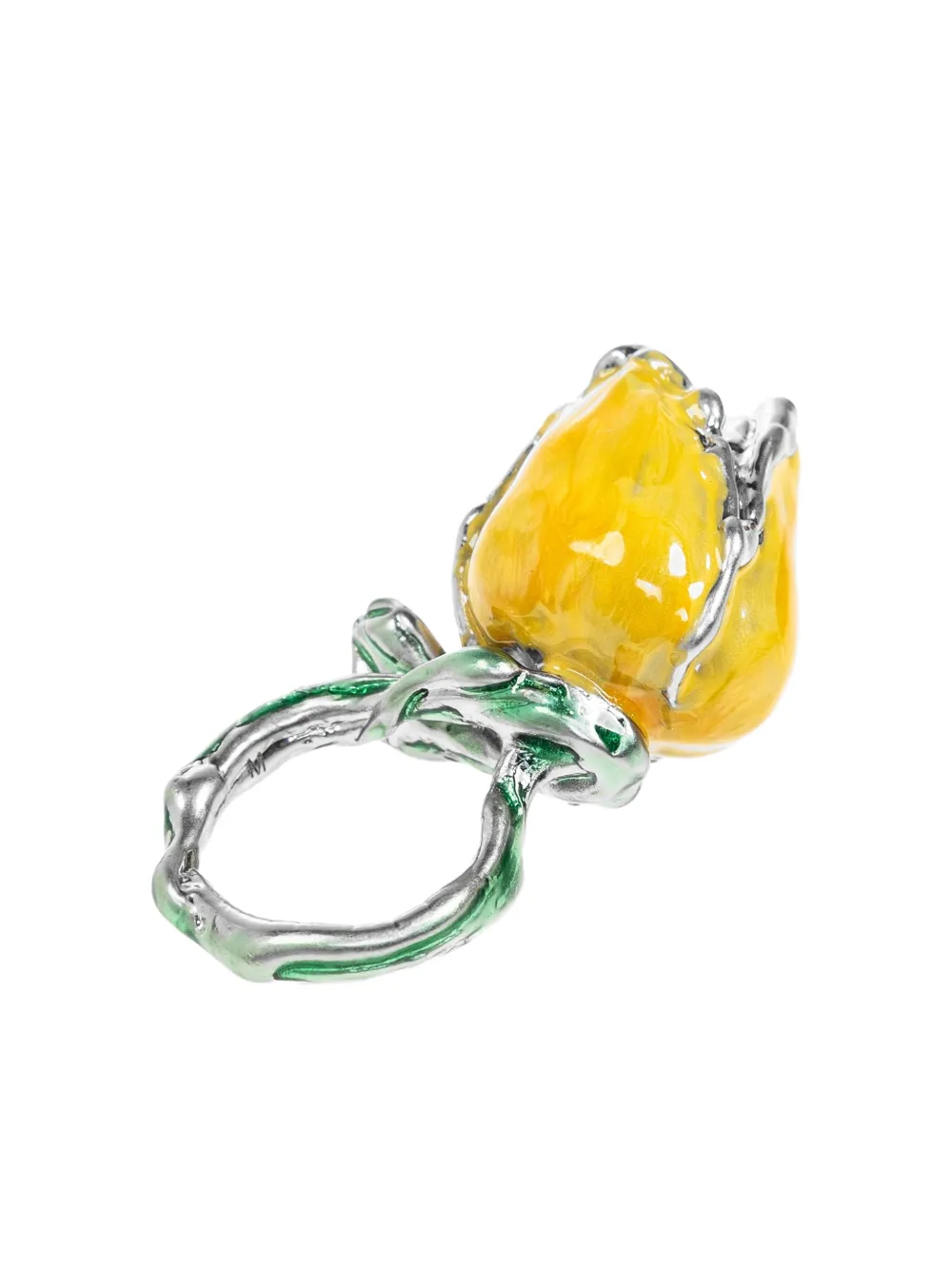 Marni Enamel Fruit Ring In Metallic