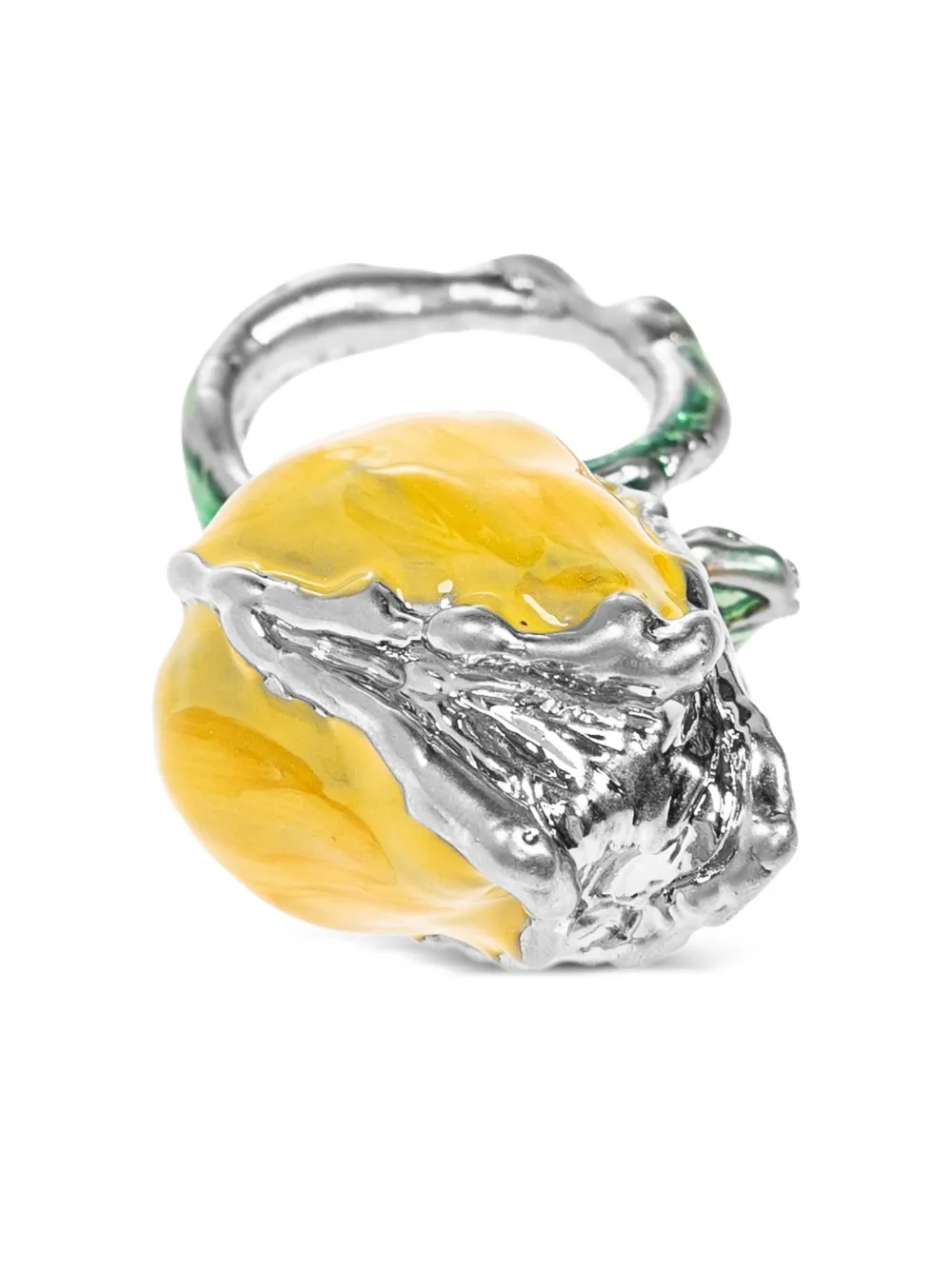 Marni enamel fruit ring | Yellow | Image 1