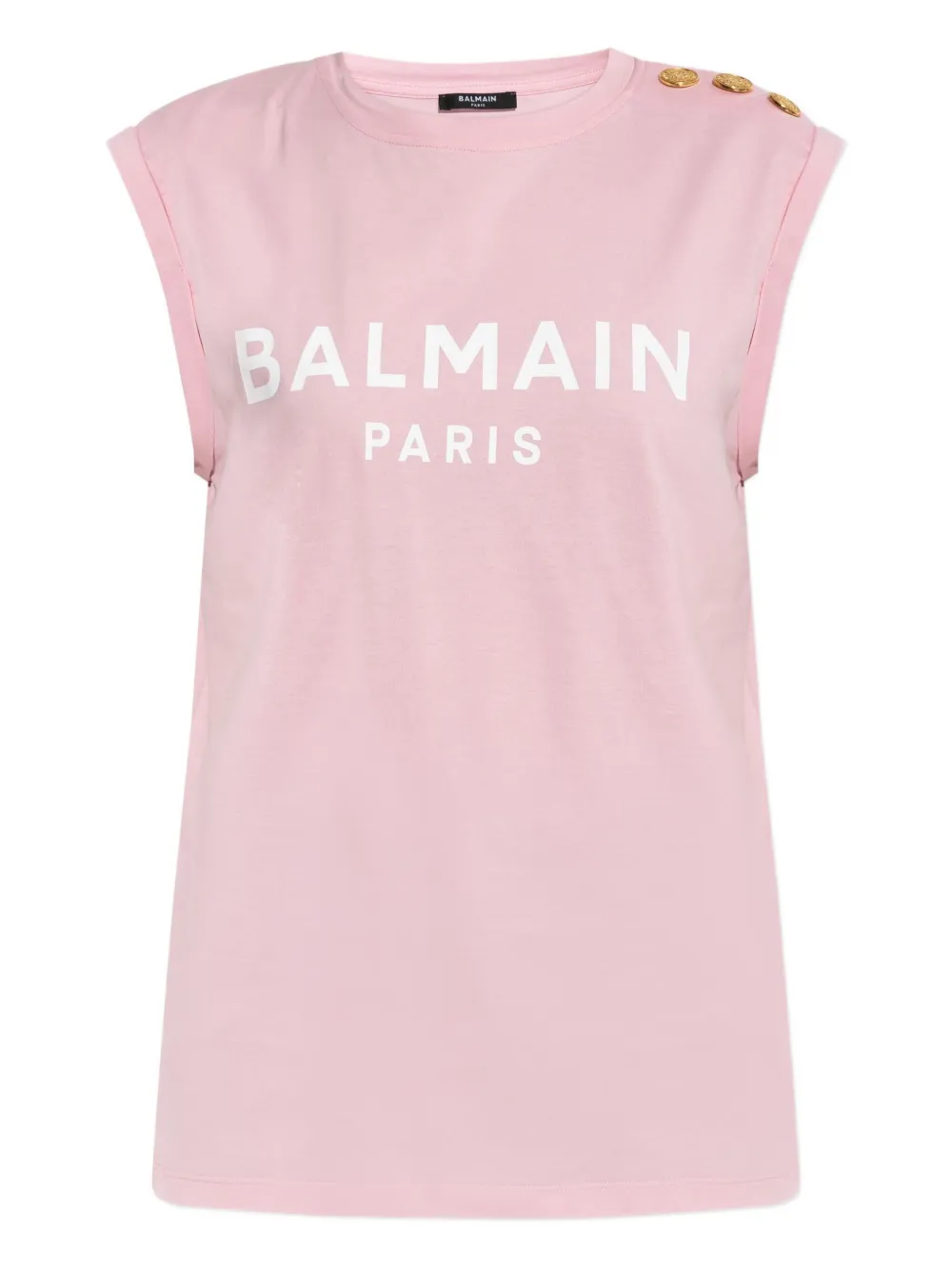 logo-print tank top
