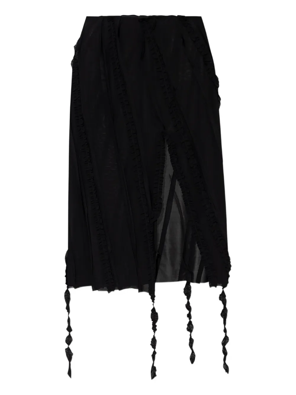 Blumarine ruched midi skirt | Black | Image 1
