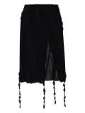 Blumarine ruched midi skirt - Black