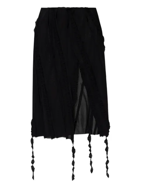 Blumarine ruched midi skirt