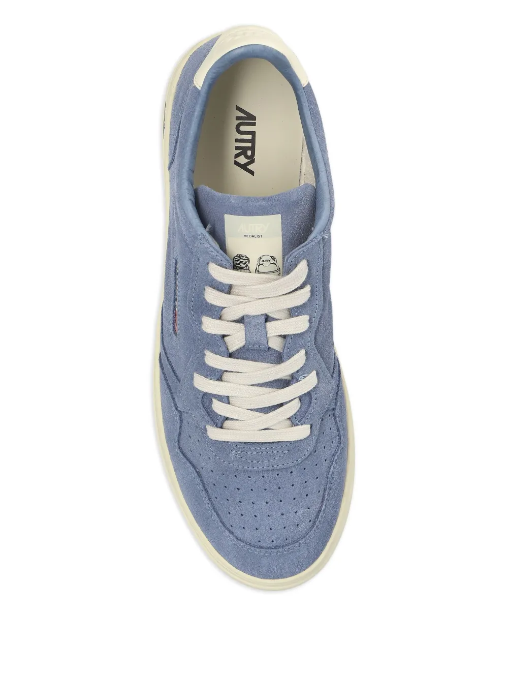 Autry Medalist Low perforated suede sneakers Blue