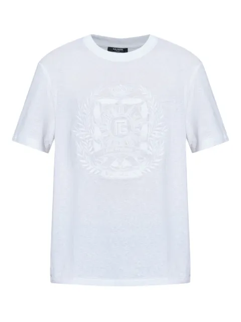 Balmain embroidered-logo T-shirt