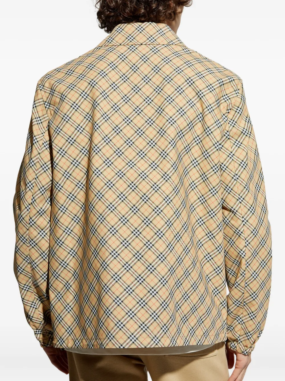 Burberry checked overshirt Beige