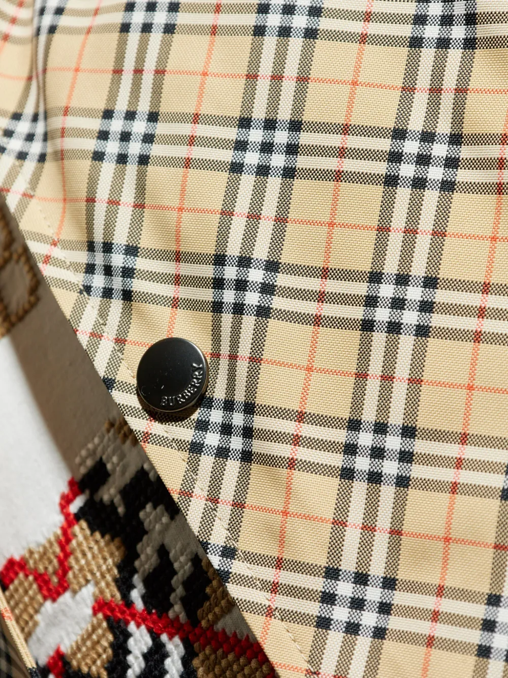 Burberry checked overshirt Beige