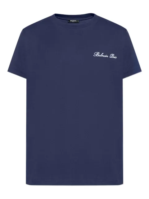 Balmain embroidered-logo T-shirt