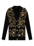 Balmain chain-print cardigan - Black