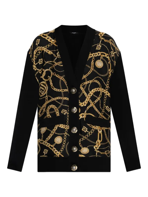 【関税＆送料込み】Balmain Chain Cardigan Women's Designer Cardigan Collection | BALMAIN