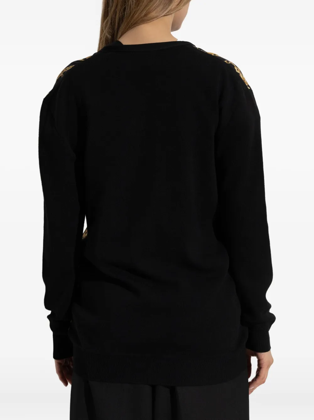 Balmain Vest met kettingprint Zwart