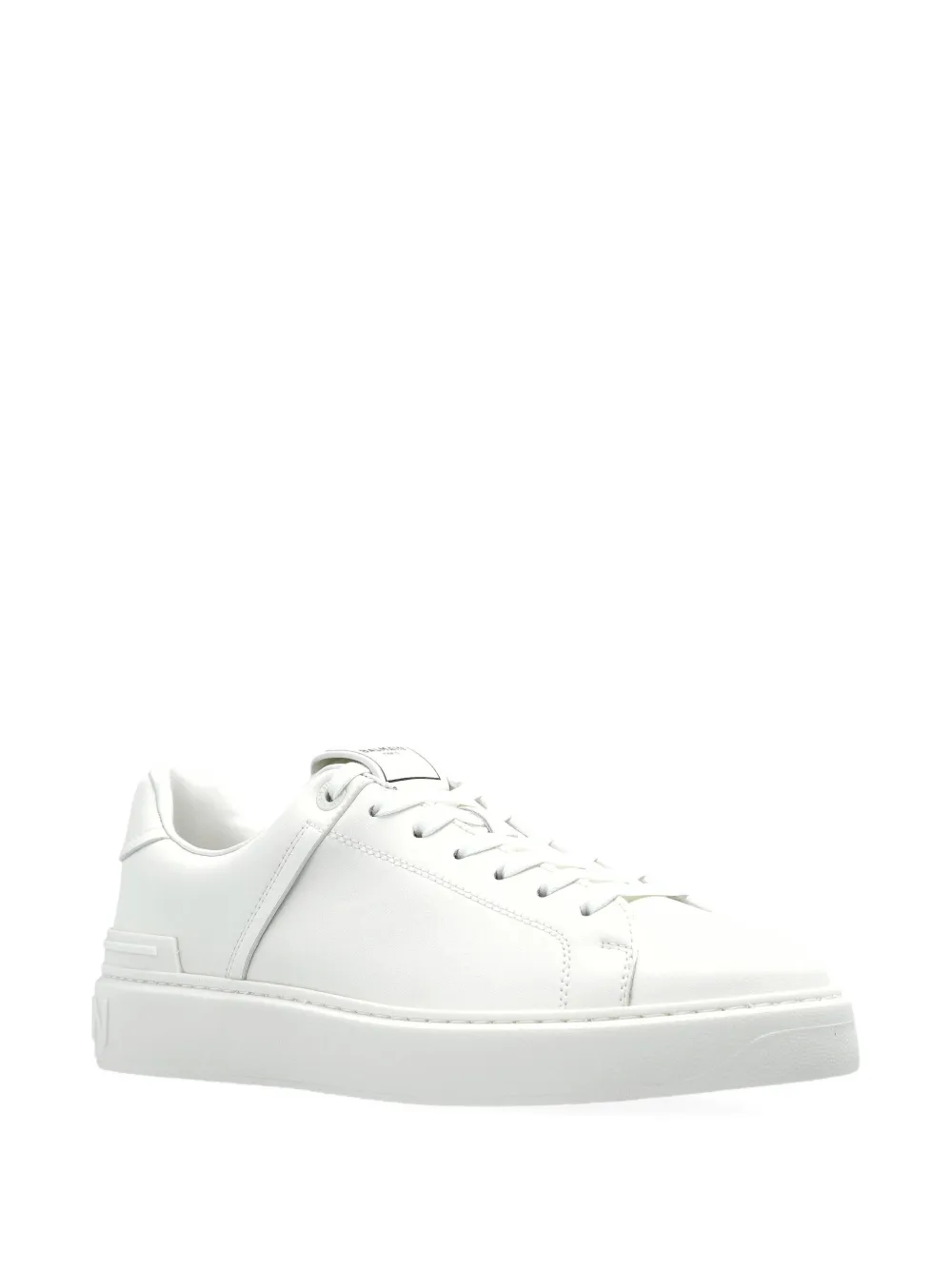 Balmain B-court Low-top Sneakers In White