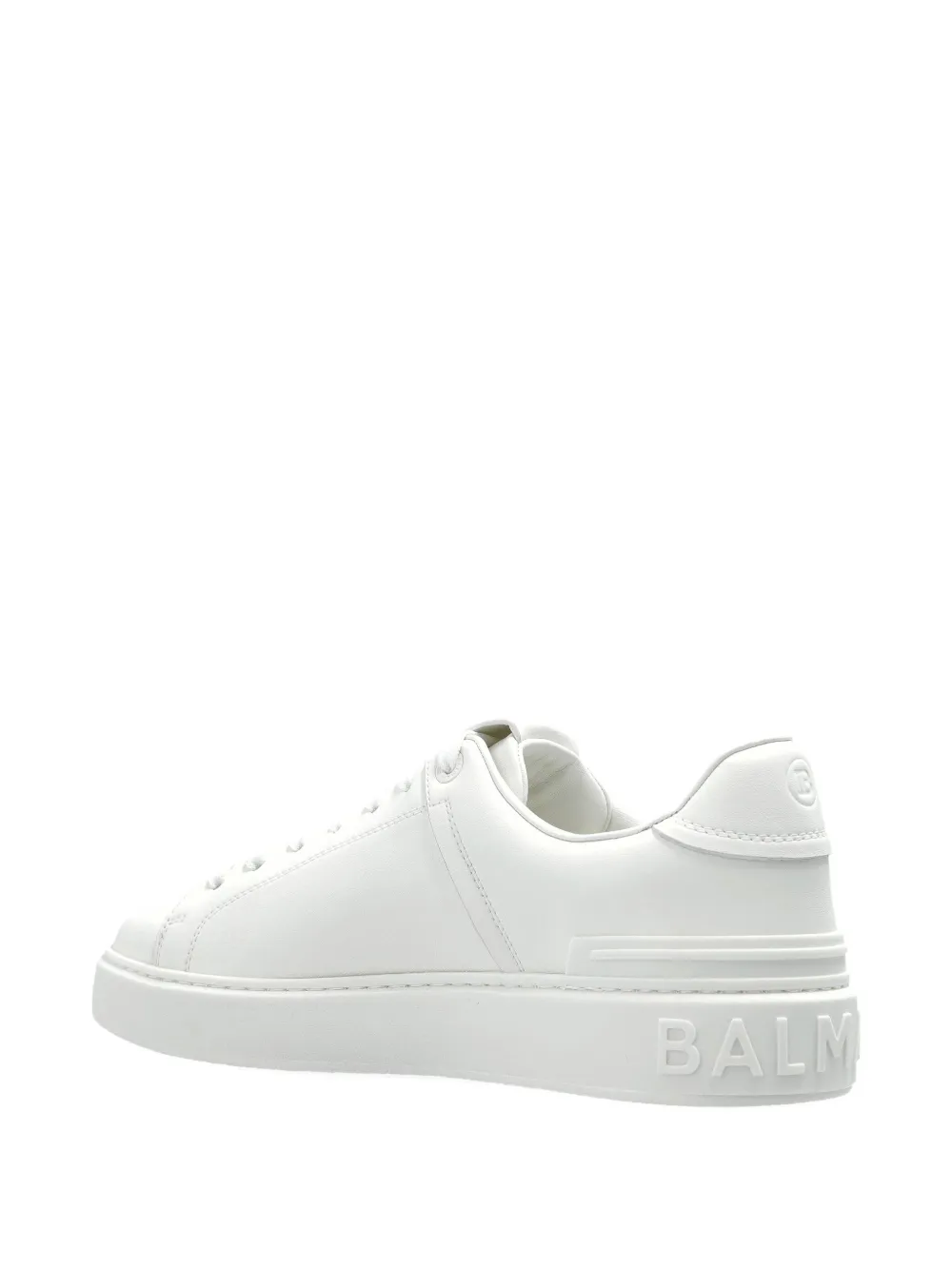 Balmain B-court Low-top Sneakers In White