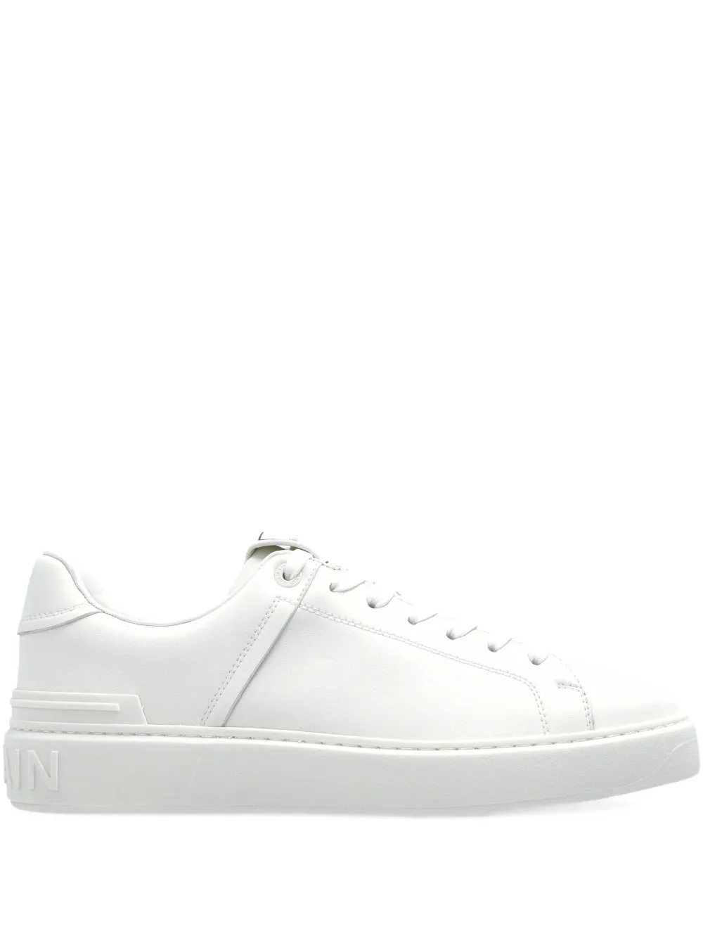 Balmain B-court Low-top Sneakers In White