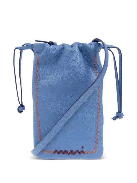 Marni drawstring leather crossbody bag