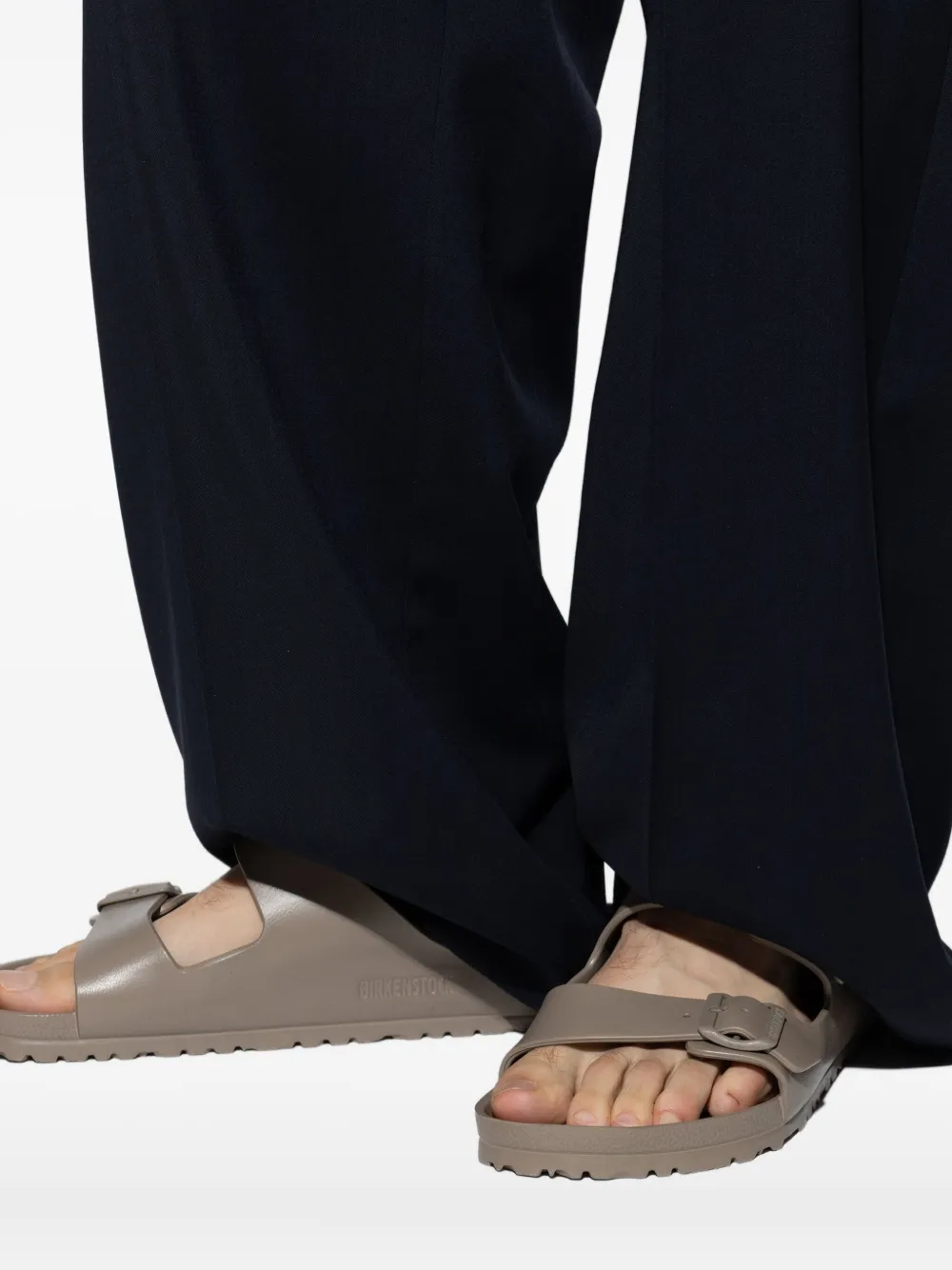 Birkenstock Arizona double-buckle slides Brown