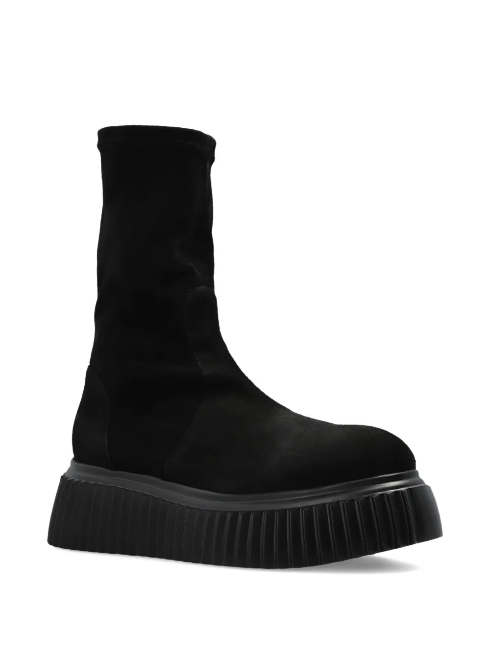 AGL velour ankle boots Black