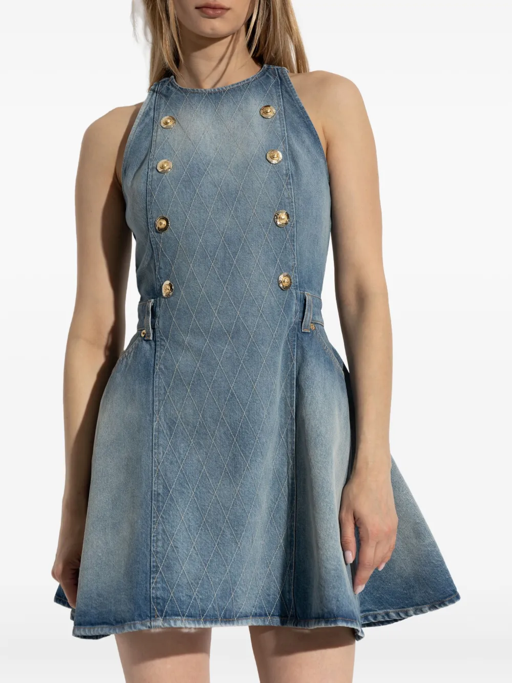 Balmain button-embellished denim dress | Vestidos de día | Image 2