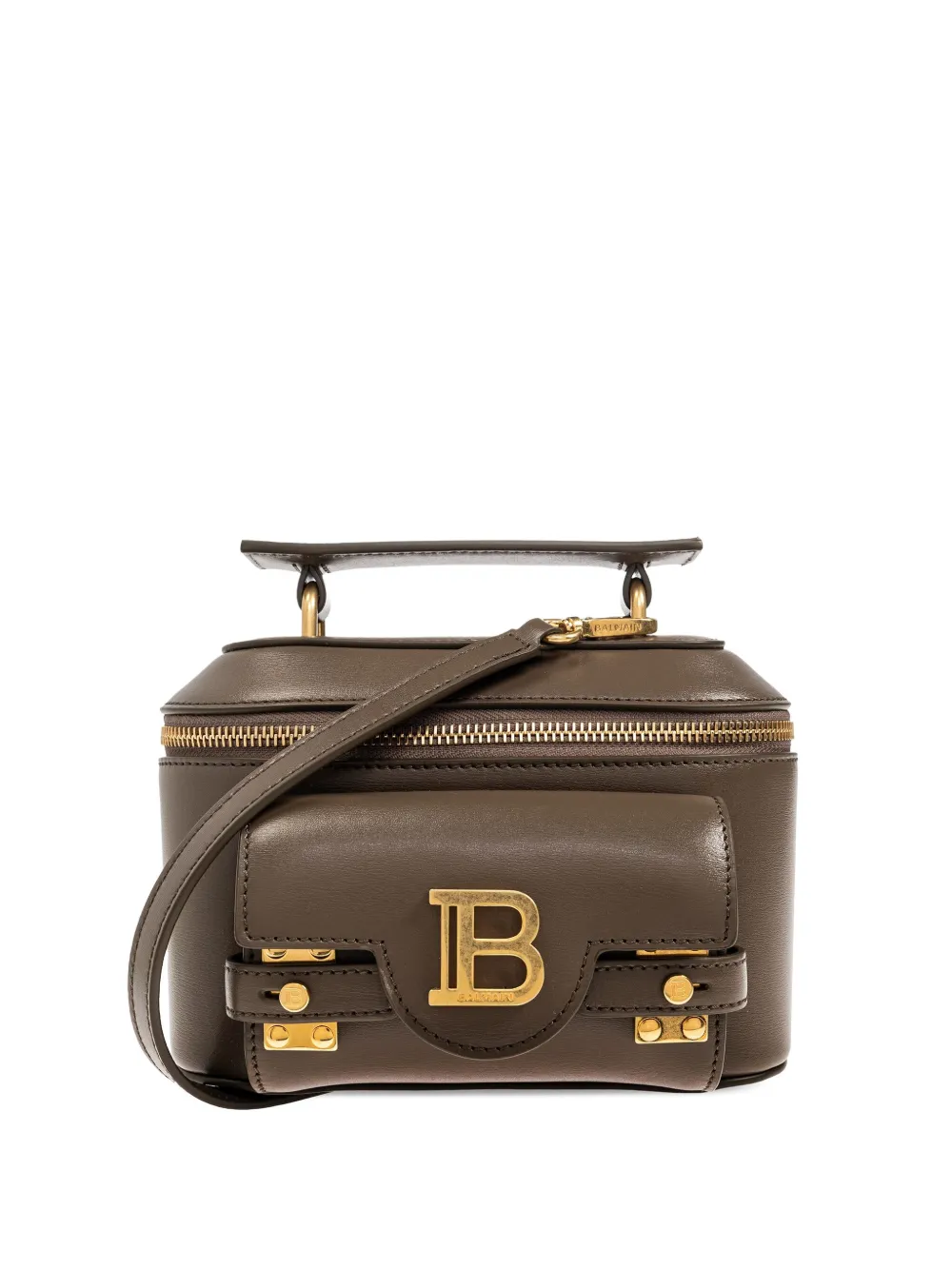 Balmain Buzz leren mini-tas Groen