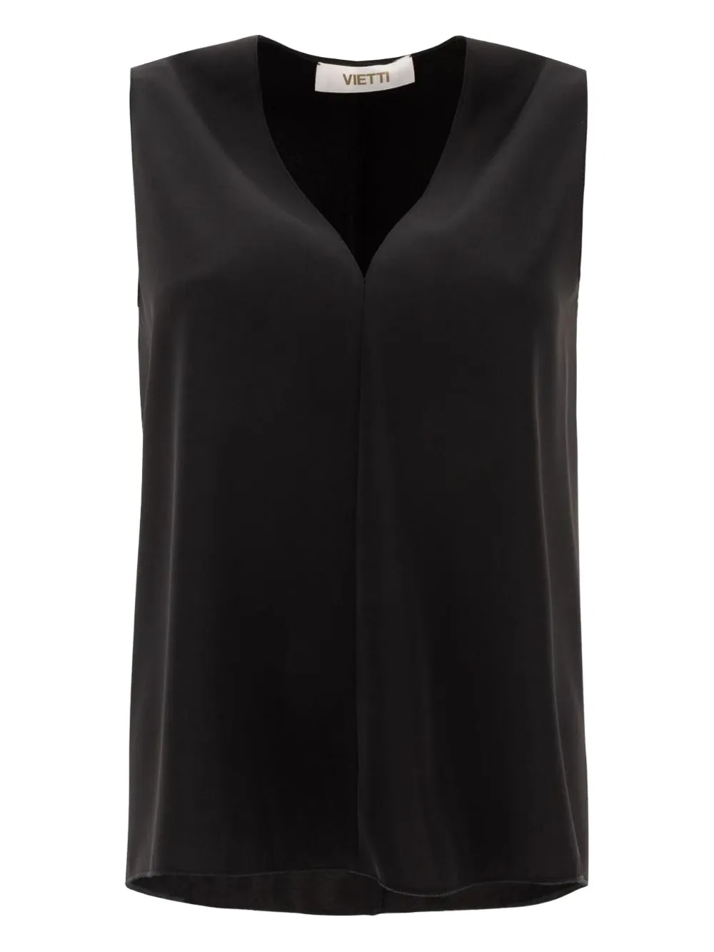 F.It V-neck sleeveless top | Black | Image 1