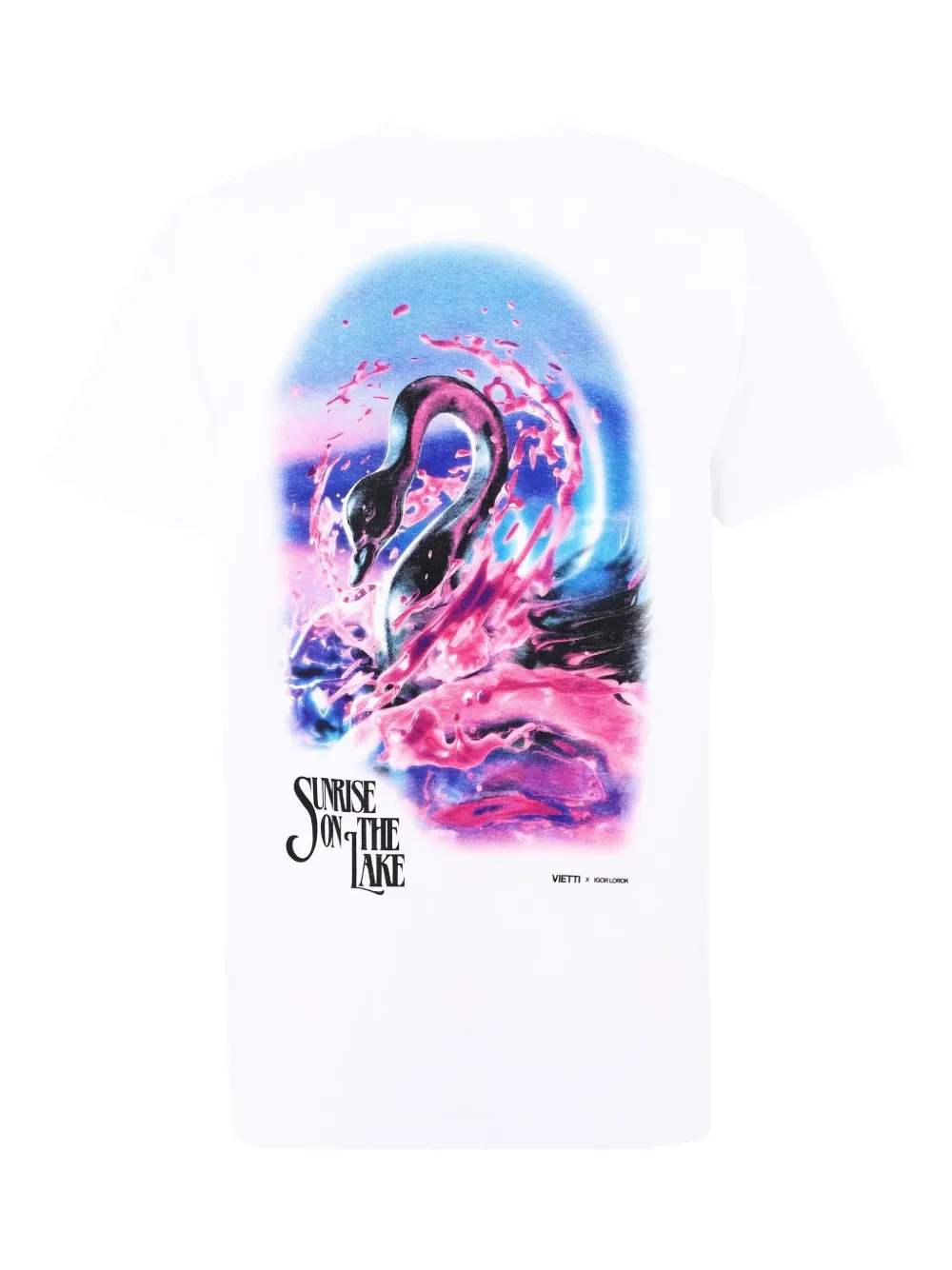 VIETTI MERCHANDISE x Lake Maggiore swan-print cotton T-shirt | T-Shirts | Image 2