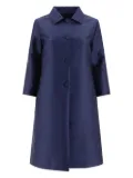 F.It single-breasted button coat - Blue