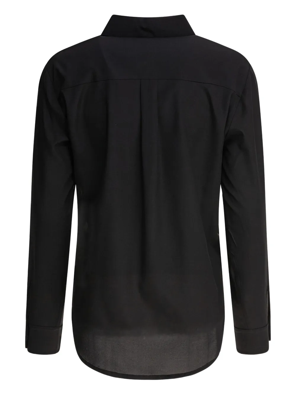 Curved-Hem Button-Down Shirt