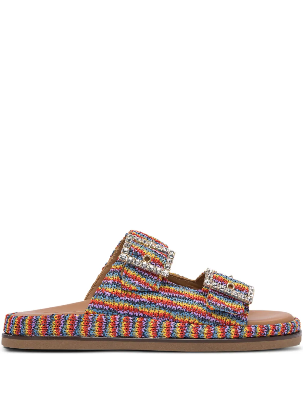 ALIBI embellished double-buckle sandals | Purple | Image 1
