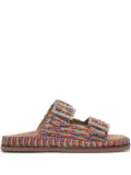 ALIBI embellished double-buckle sandals - Purple