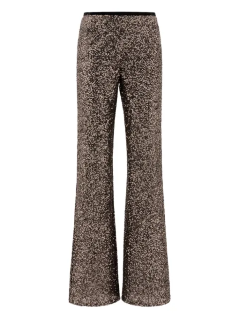 F.It sequin flared trousers