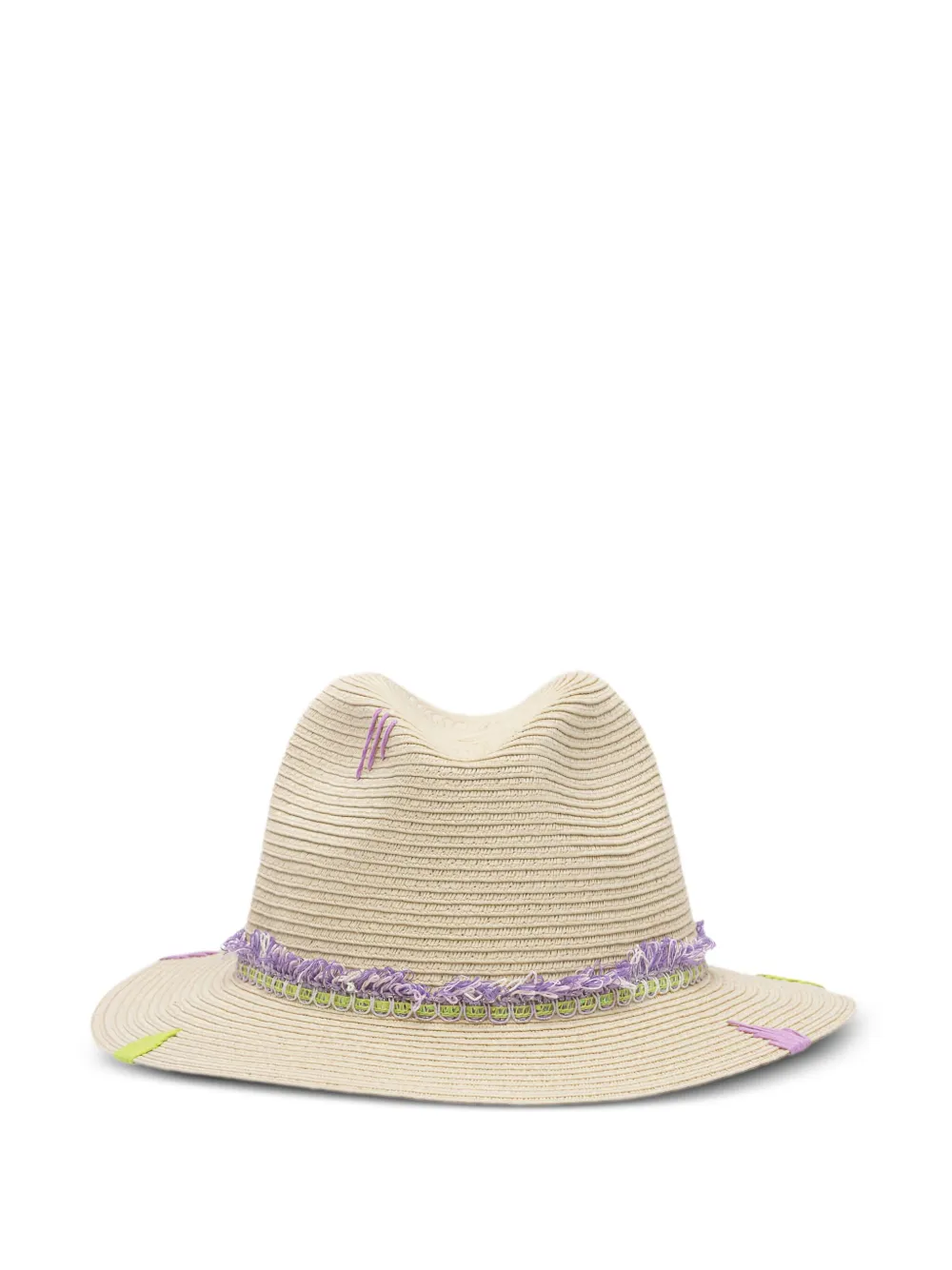 THE HAT GANG Fedora hoed met franje Beige