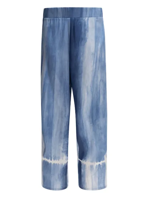 SLEEP NO MORE tie-dye silk trousers
