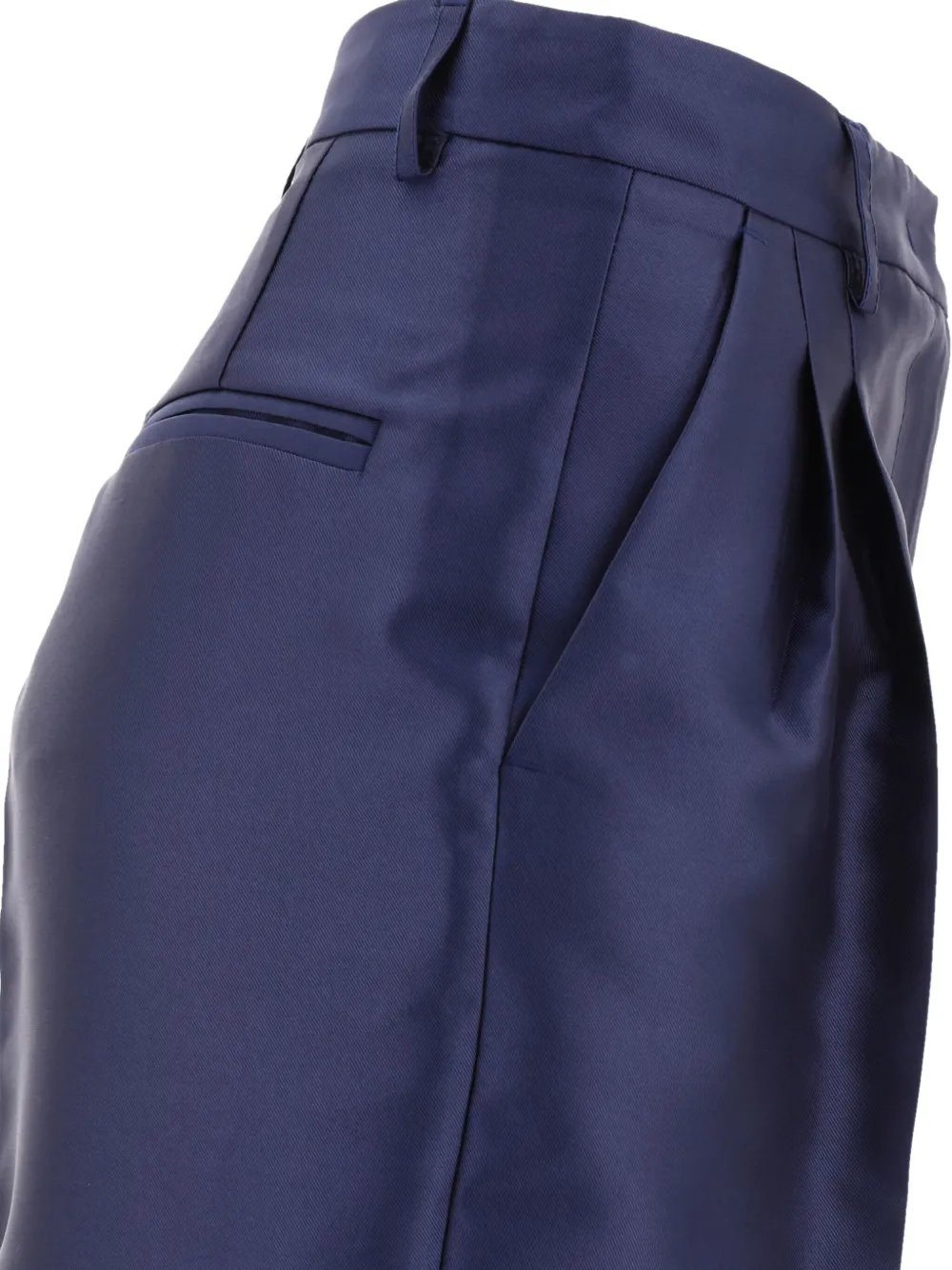 Fit F.it Pleated Trousers In Blue