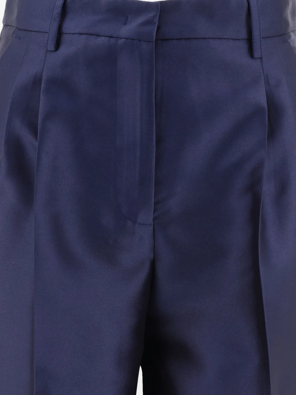 F.It pleated-front trousers - Blauw